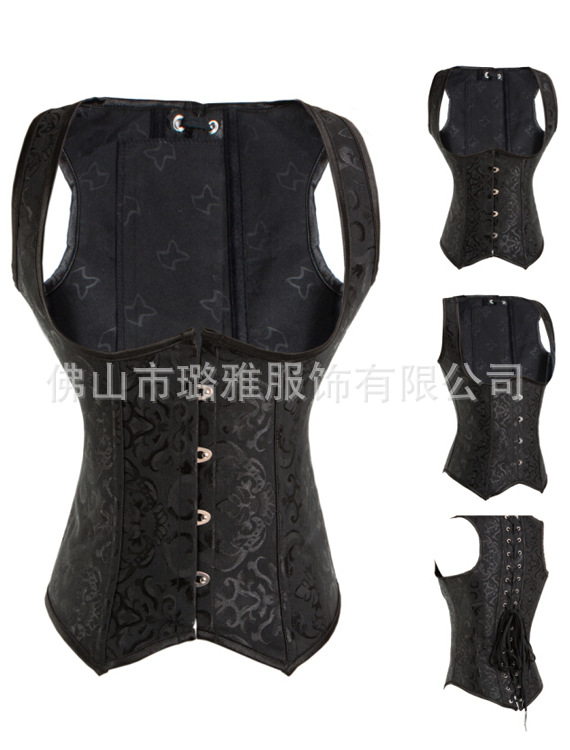 Corsé fabricantes de comercio exterior AliExpress SUMINISTRO DE Europa y América sexy corsé corte corsé de hueso de acero