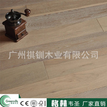 出口美国125mm宽 橡木多层实木烟熏色复合地板