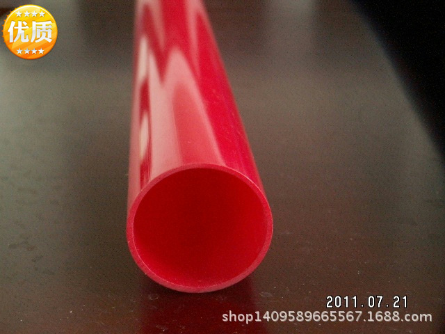 供应挤出红色PVC硬塑料管