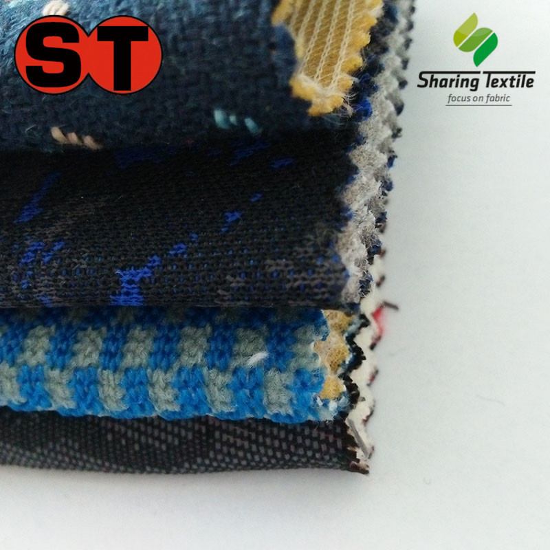 纬编提花布/针织提花布/针织提花双色布/色织针织布/色织提花布