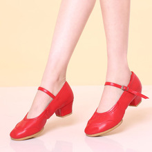 廠家直營新款廣場舞鞋低幫軟底舞蹈鞋女士式淺口現代跳舞鞋紅舞鞋