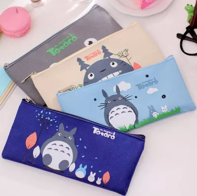 Korean stationery Totoro Oxford cloth A4 zipper file bag cute cartoon creative file information small pencil bag wholesale