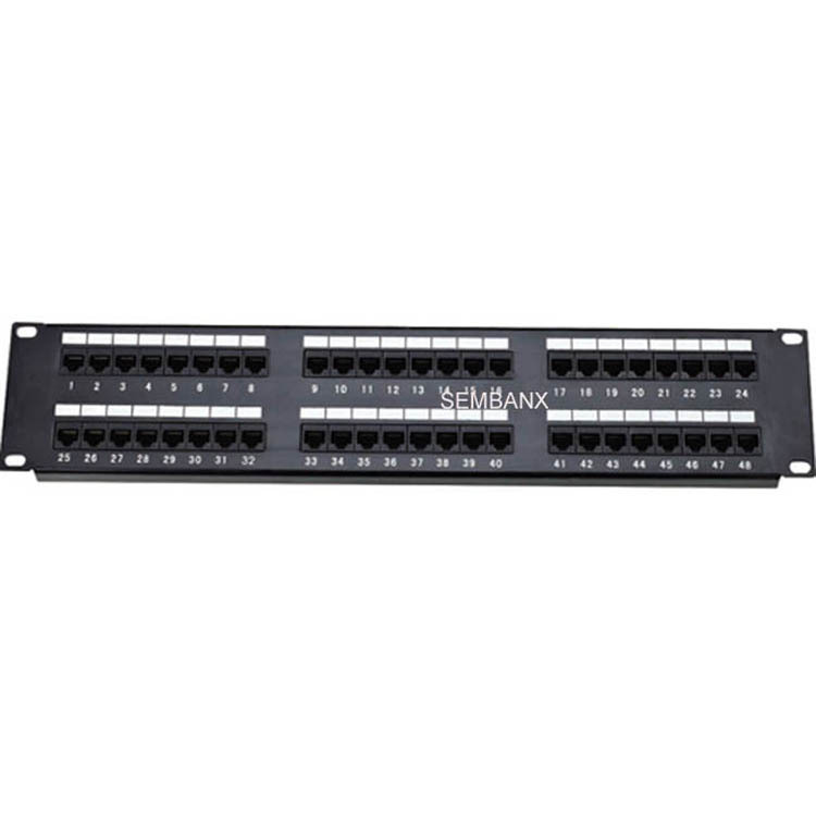 CAT648口网络信息UTP非屏蔽配线架，cat648配线架,六类48配线架