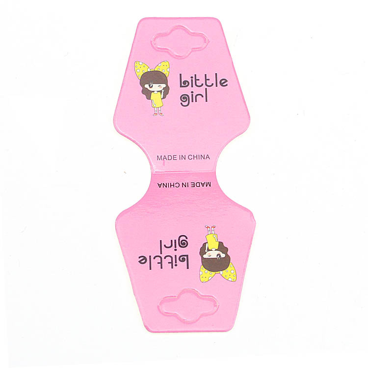 2 Yuan Store Packaging Card Hair Ring Tag Fashion Cartoon Cardboard Wholesale Oem Little Girl One 193g