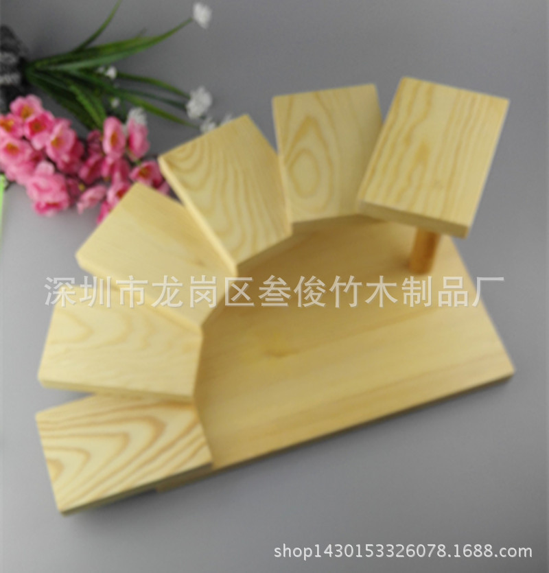 木質壽司臺七層