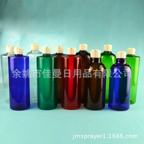 直销500ml 塑料瓶 炮台盖 塑料盖瓶子 分装瓶 