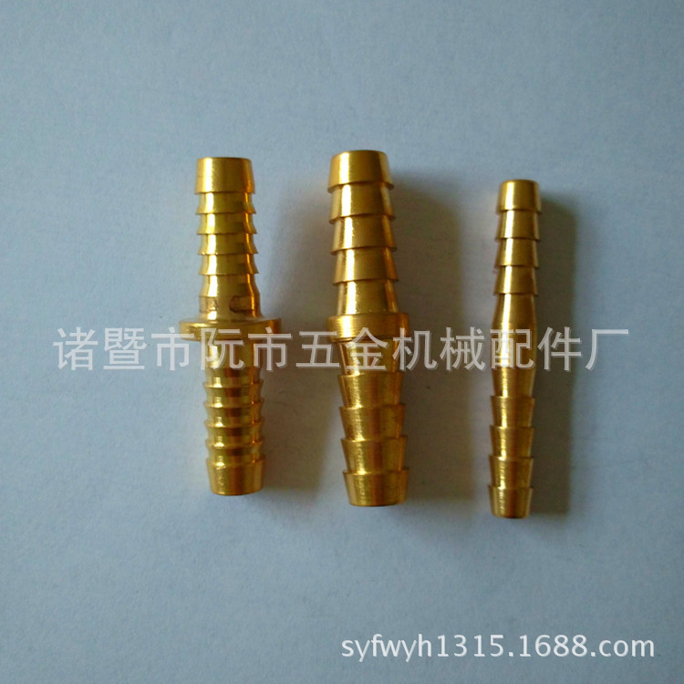 直通软管接头，双头宝塔鼠尾插管接头 hose splicer 1/4'' 6.35mm