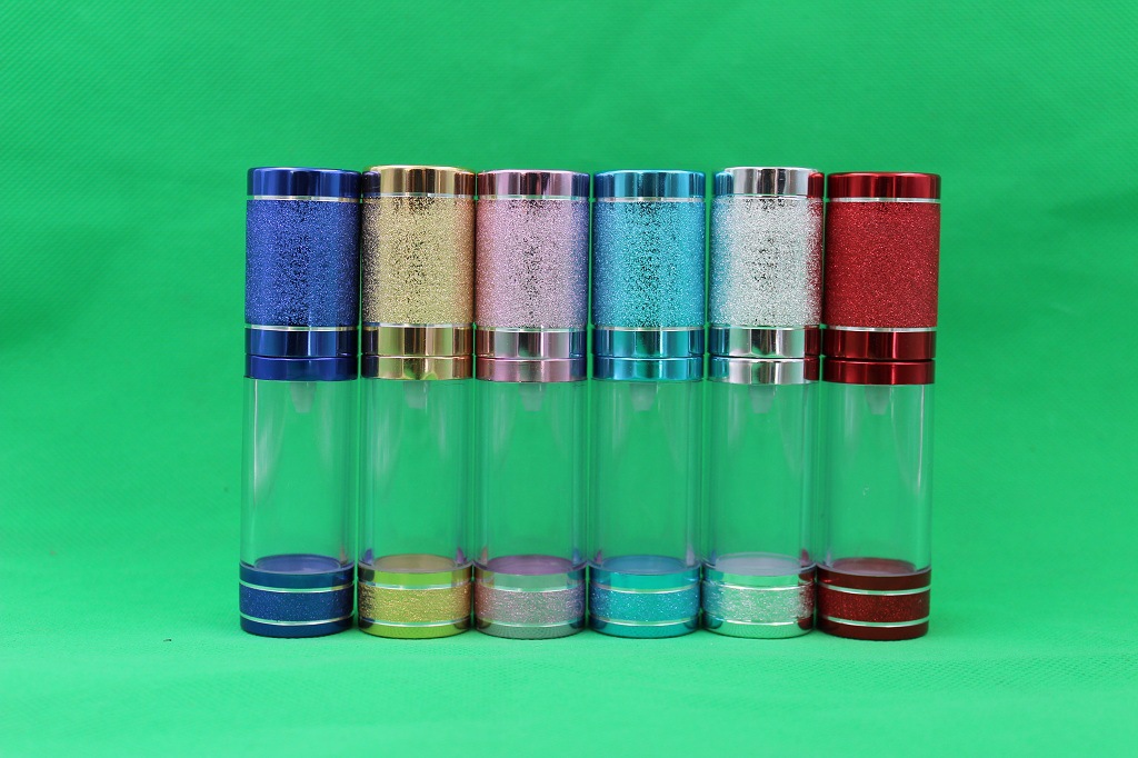 供应15ml滚砂瓶 塑料真空瓶 乳液瓶 喷雾瓶 定制真空瓶15ml塑料瓶