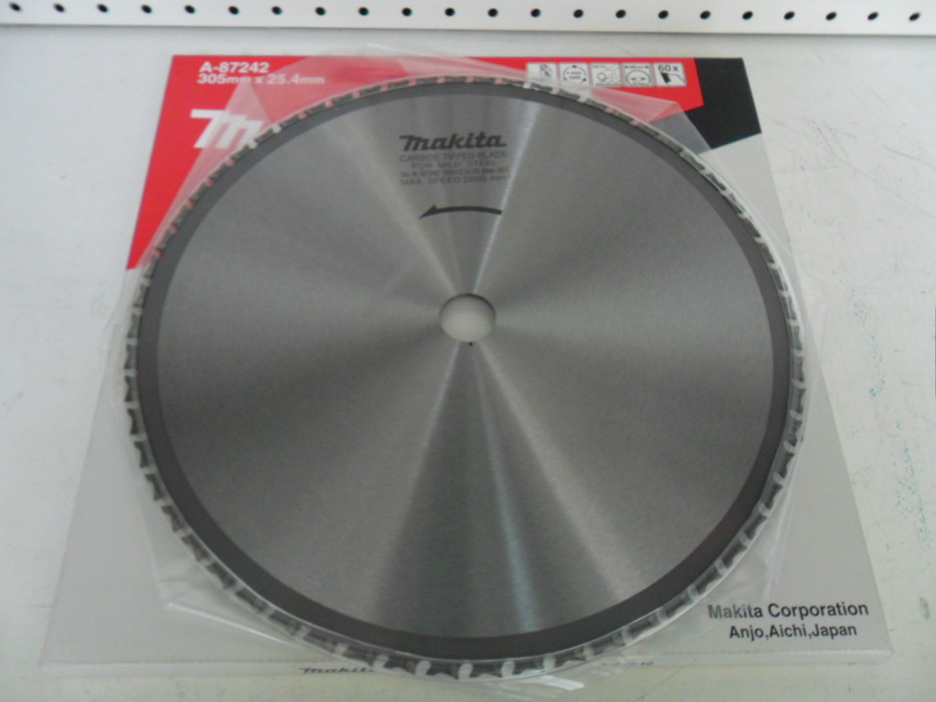 供应牧田锯片 A-87242，305*2.1*25.4*60齿，切割软钢，LC1230用