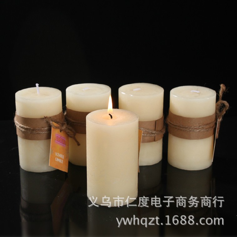 European style Retro Home Furnishing candle wedding Wedding celebration candle hotel Restaurant romantic birthday Christmas Aromatherapy Wax