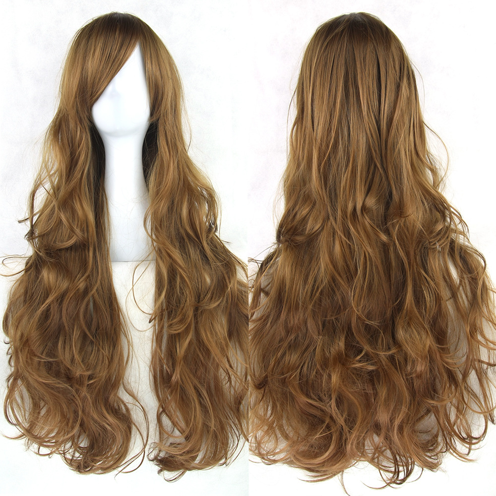 Fashion Cosplay Solid Color Long Curly Wig display picture 1