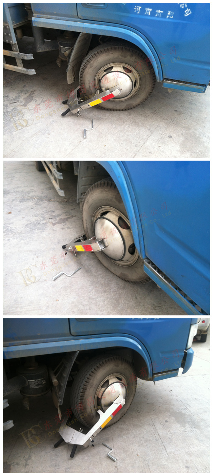 不锈钢卡盘车轮锁