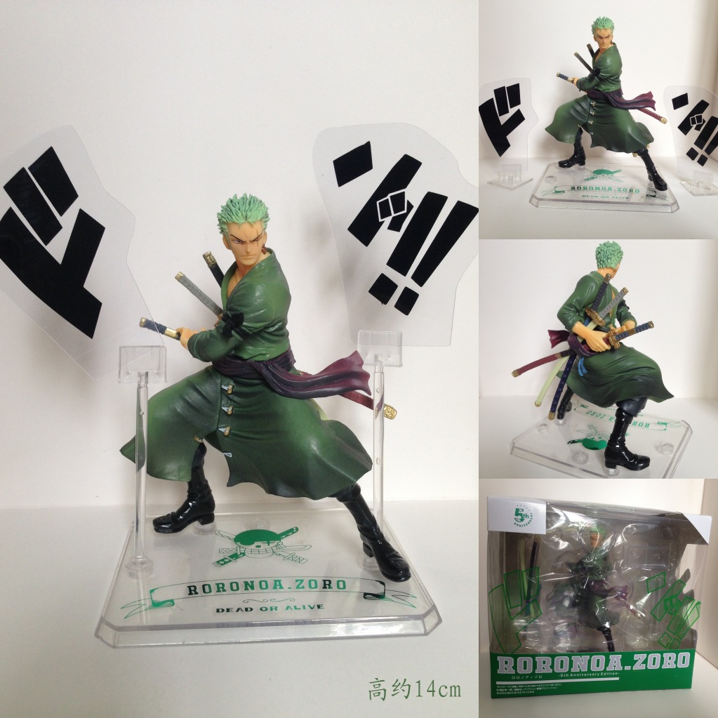 5周年索隆，高約14cm，一箱40個，42元，