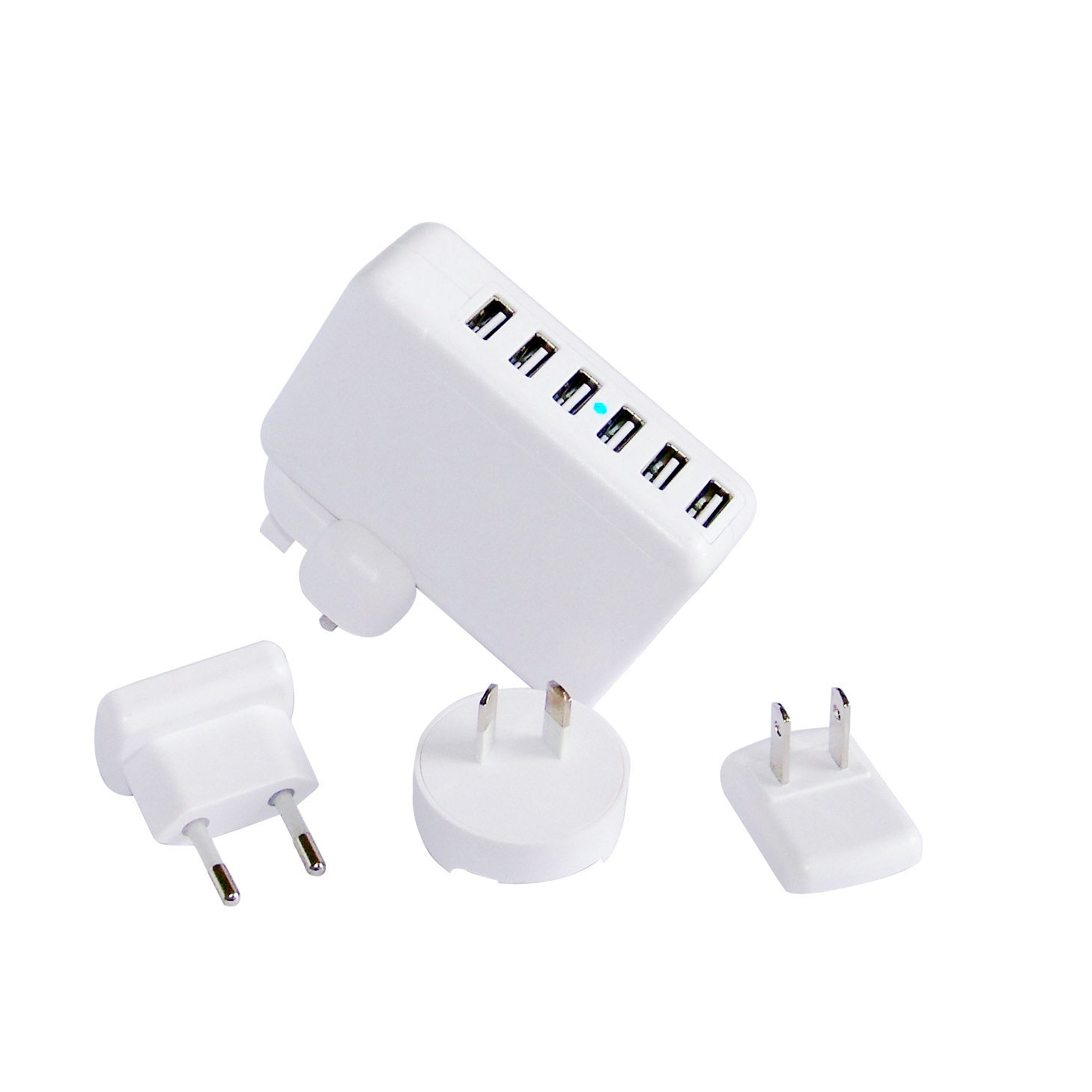 6USB multi-port travel charger certified...