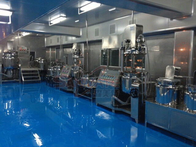 化妆品乳化机带升降可加温 带油水锅抽真空可倾真空均质乳化机