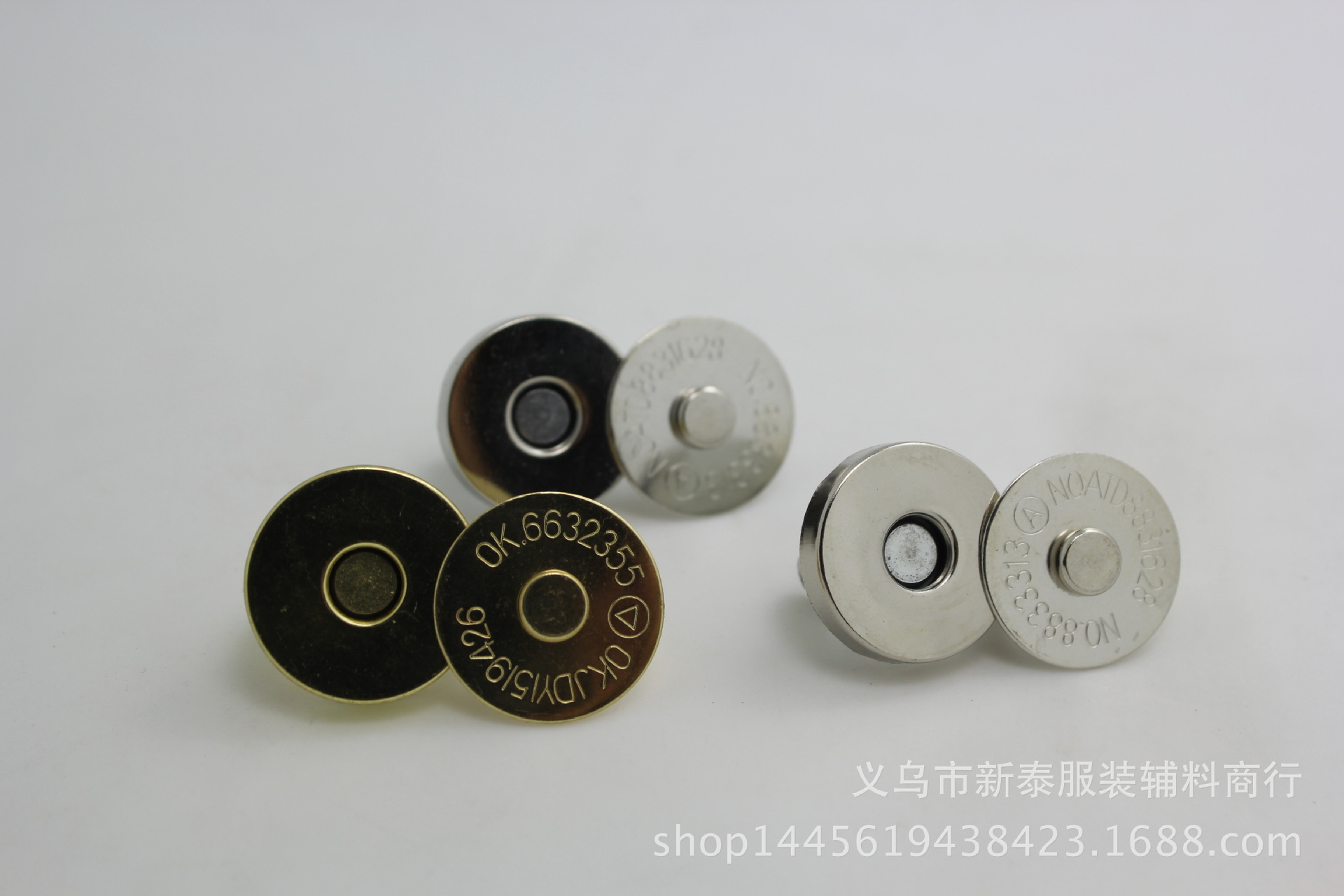 优质10mm 14mm 18mm箱包磁钮,超强磁性圆形金属磁扣-阿里巴巴