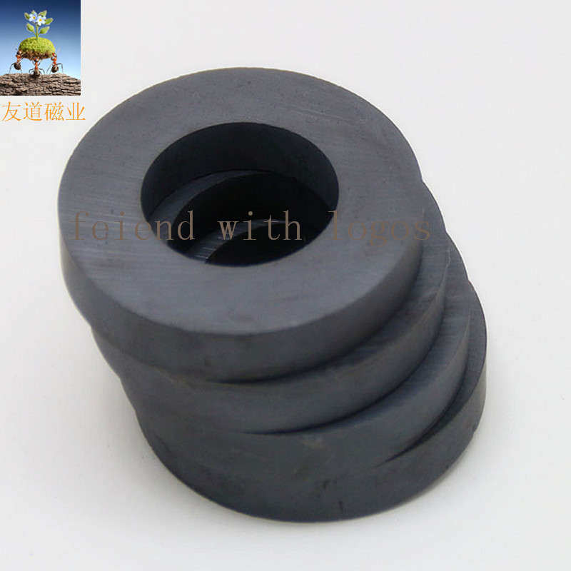 铁氧体大圆环普通黑磁强永磁王磁石吸铁石150*100内孔25mm