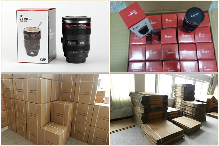 camera lens mug