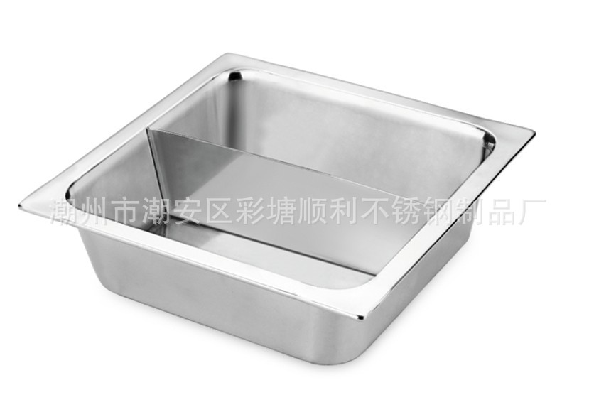 方形二格盆