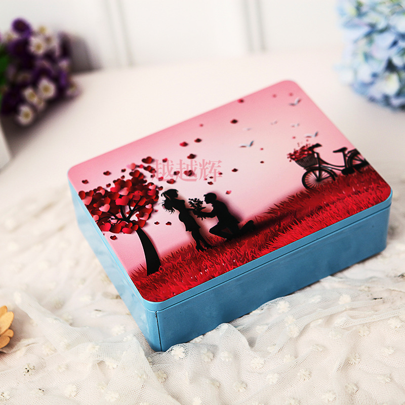 创意婚庆喜糖盒 可装烟婚马口铁盒 婚庆用品喜糖盒子 幸福心意