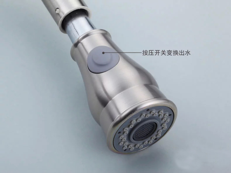 Factory bathroom sink, pull-out faucet, pull-out kitchen showerhead, three-function, can pause the pull-out showerhead undefined