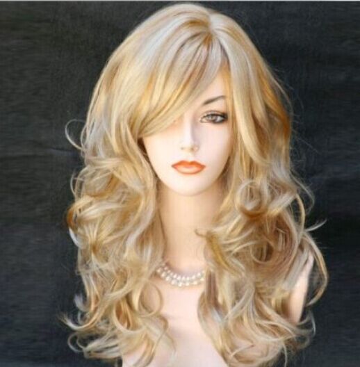Factory Direct European and American fashion wig high temperature silk simulation head cover whole head cover long hair fluffy wig SW-018 Factory Direct European and American fashion wig high temperature silk simulation head cover whole head cover long hair fluffy wig SW-018
