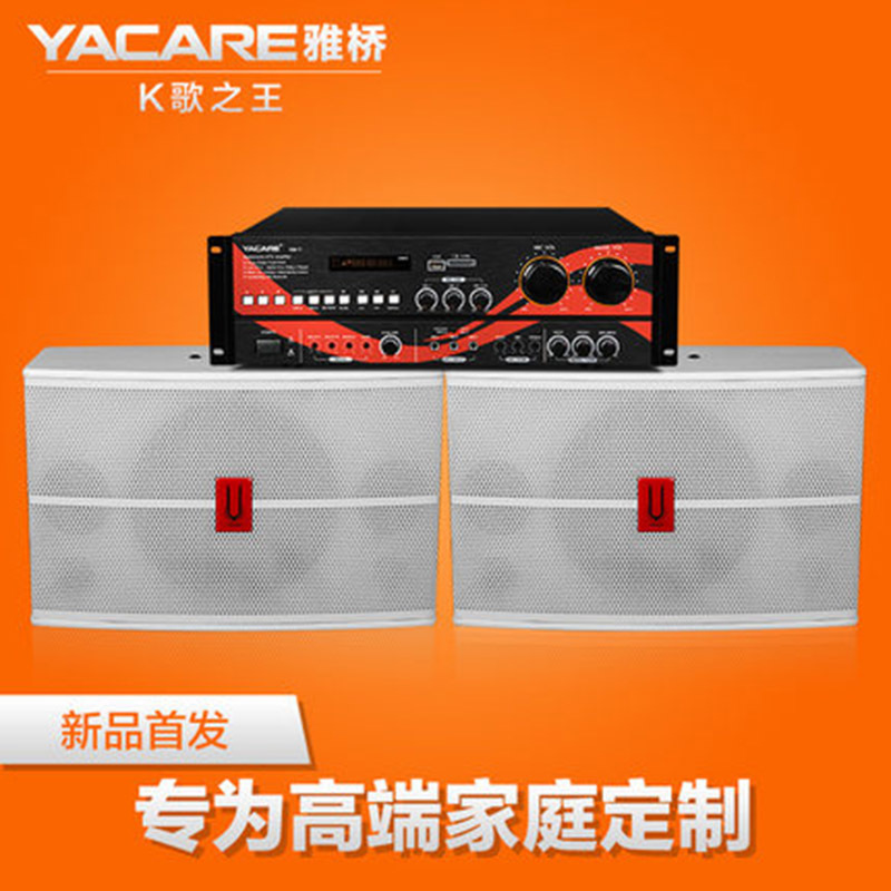 Yacare/雅桥 K6家用KTV音响套装 专业卡包音箱家庭卡拉OK功放套装|ms
