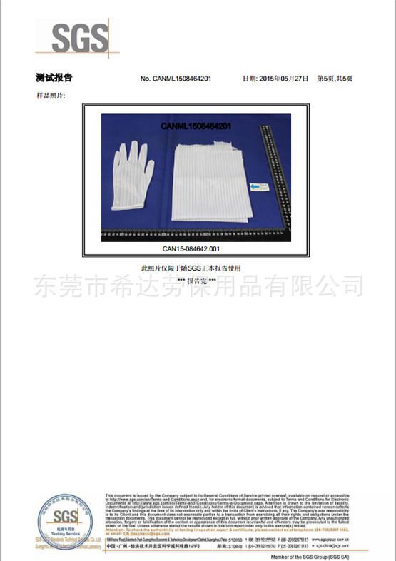 双面防静电检测报告2