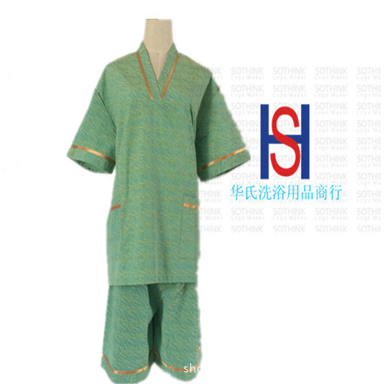 Manufactor Direct selling Customized Khan steam service Sauna bath Bath clothes bathrobe Foot Massage service Bathing Hotel supplies