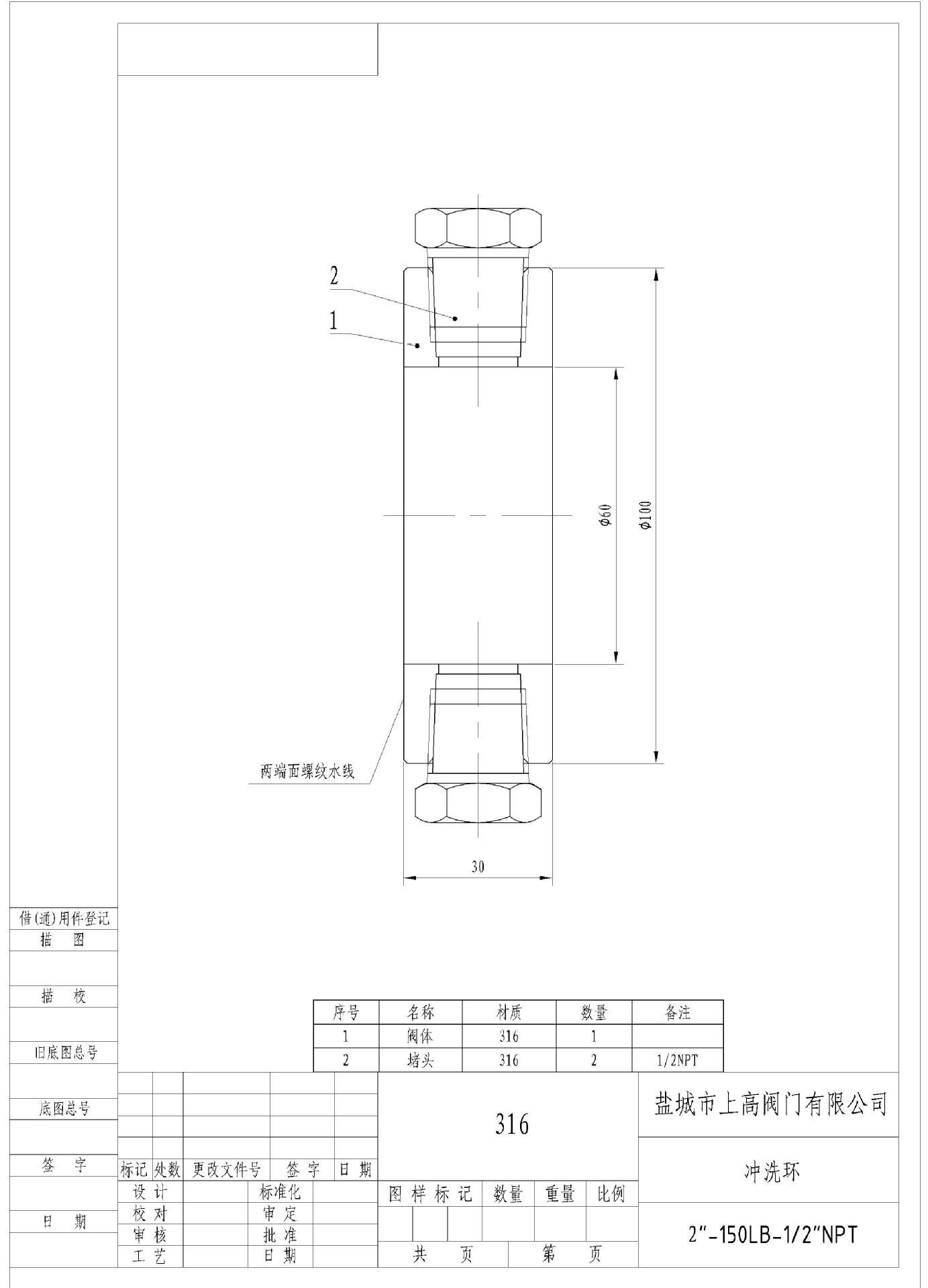 冲洗环