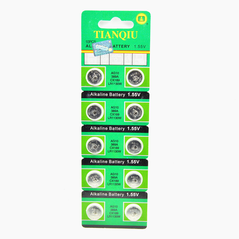 天球电池 LR54 LR1130 L1131 389 189 AG10 手表玩具电子表称遥控