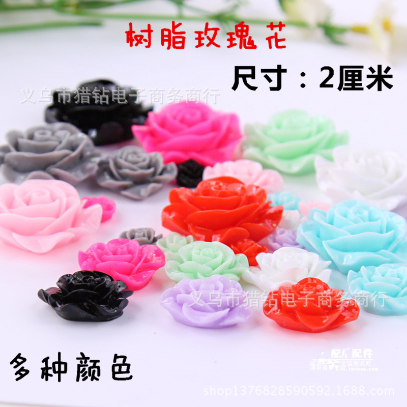 超流行 樹脂玫瑰花山茶花 iphone手機殼貼鉆diy材料包樹脂配件