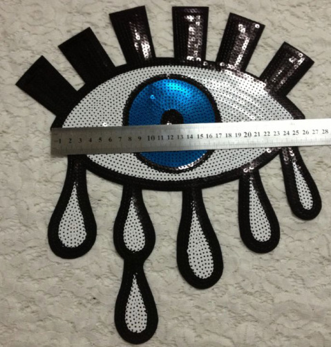 Silver And White Tears Sequin Accessories Eye Beads Sequins Chapter Sequins Cloth Stickers display picture 3