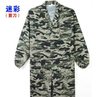 Labor insurance coat work clothes wholesale long -sleeved blue coat to move labor insurance clothes installation camouflage coat