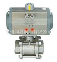 Q611F-16P气动内螺纹球阀 Q611F气动内螺纹球阀