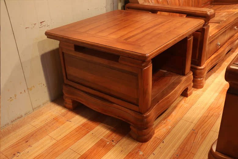 7件套实木沙发 单人三人组合沙发 实木中式沙发 香樟木沙发668