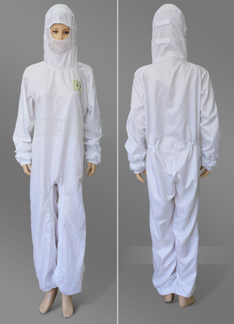 苏州无尘服批发 百级连帽连体防静电服 下拉防静电连体服生产厂家-阿里巴巴