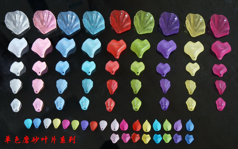 古风汉服COS发簪小贝壳叶片 古代宫廷发髻配件 果冻效果花朵叶子详情图8