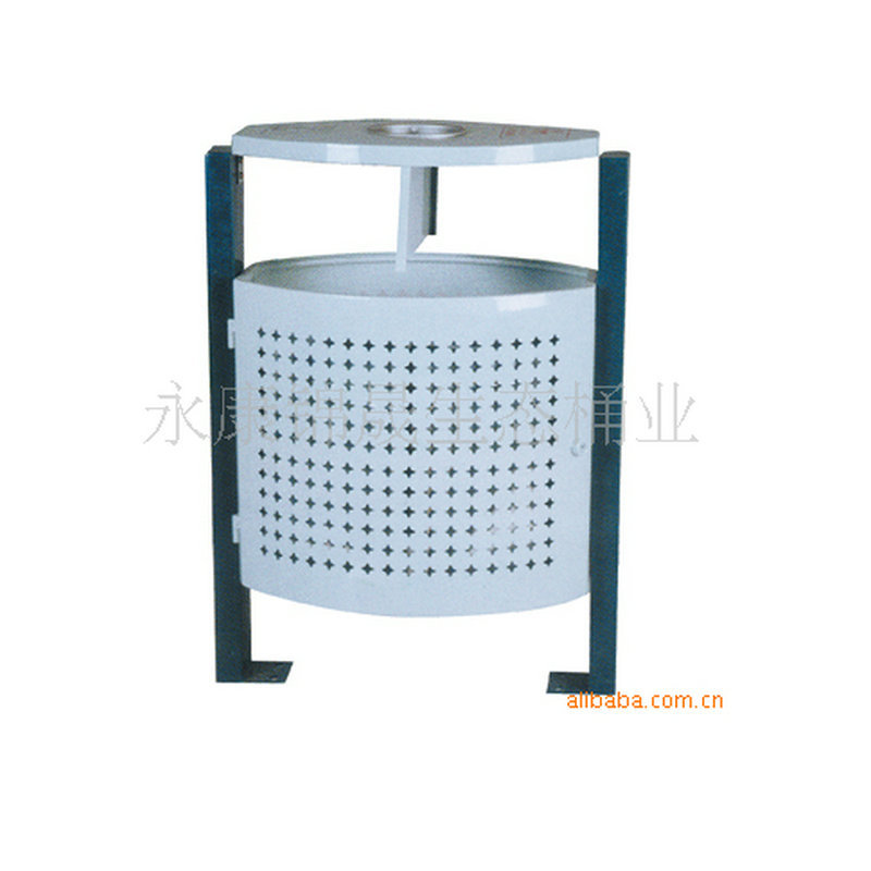 厂家直销金属垃圾桶 环卫垃圾桶 针孔垃圾桶 双桶生产批发
