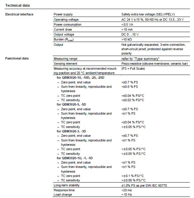 SIEMENS西门子QBM3020-10D 空气压差传感器 风压差压变送器带显示 西门子