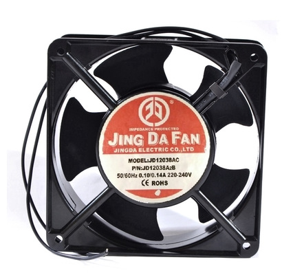 现货 京达JINGDAFAN滚珠轴流风机 JD12038AC 220V 0.14A 散热风扇