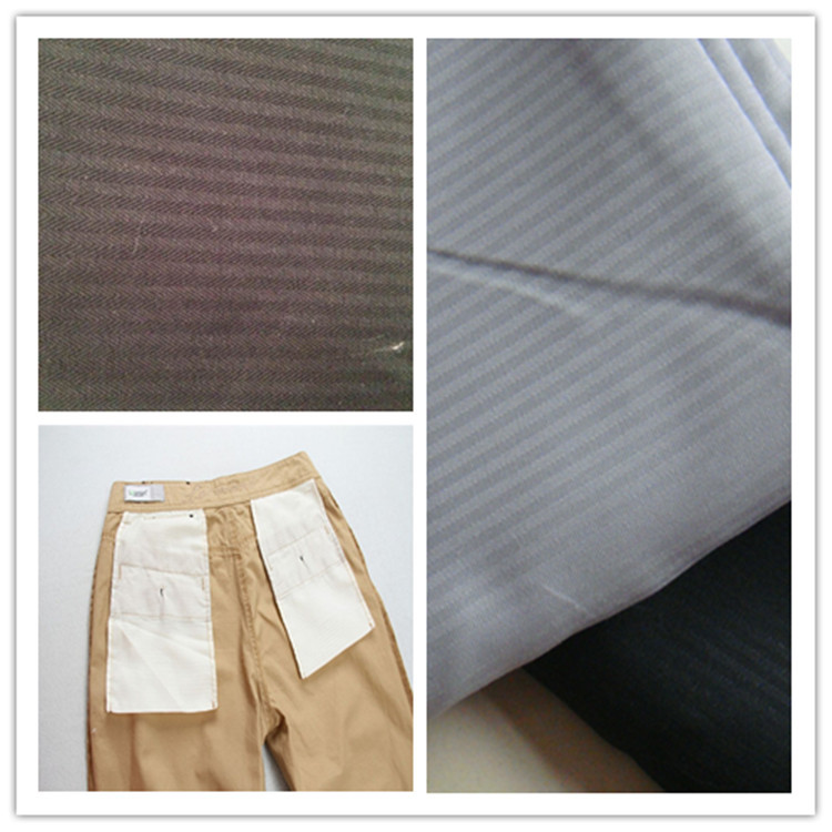 鱼骨纹混纺面料 涤棉兜布 条纹口袋布内衬腰里8020内里 大促优惠