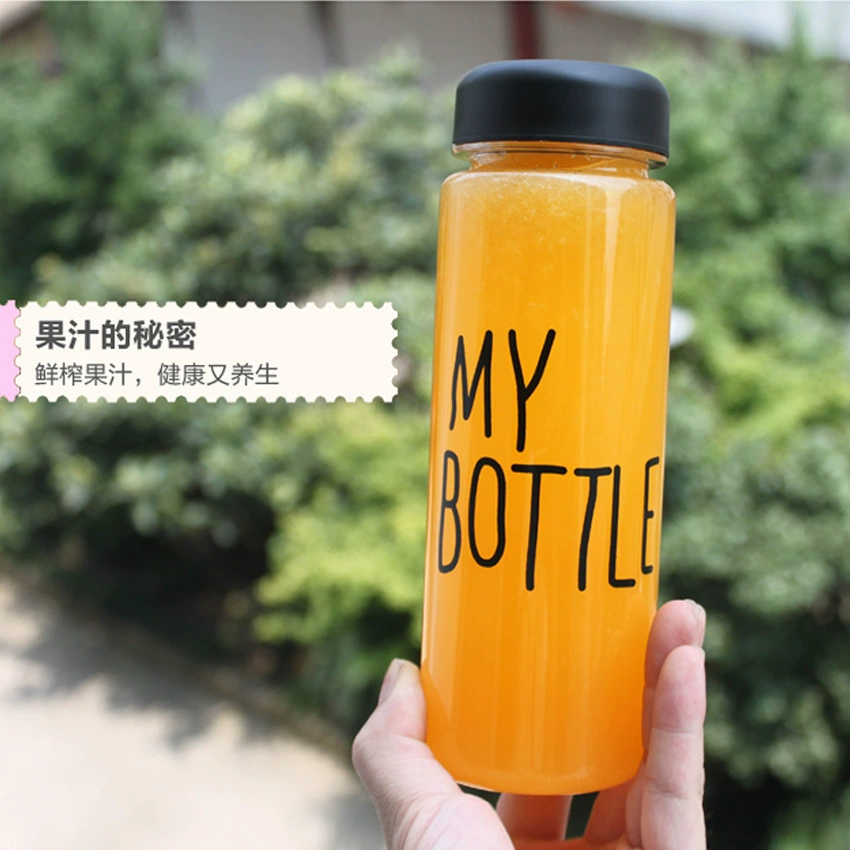 Бутылочка My Bottle с крышкой, пластмассовая кружка, простая корейская кружка для студентов летом, портативная матовая кружка