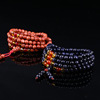 Manufacturers supply Jinsha, blue sandstone crystal agate 108 three -way Buddhist bracelets can be mixed in batches