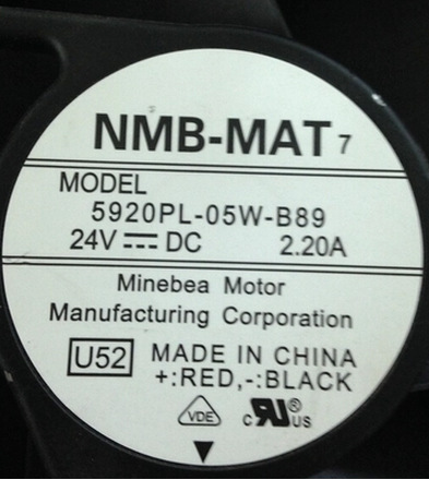 NMB-MAT 轴流风扇5920PL-05W-B89 24V 2.20A 3线散热风扇