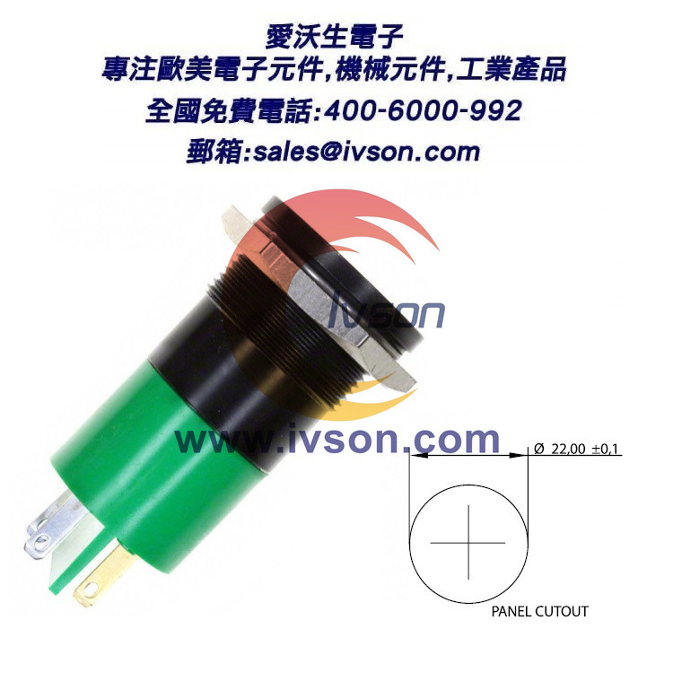 IVSON APEM Q22F1BXXG12E 爱沃生电子 LED指示灯