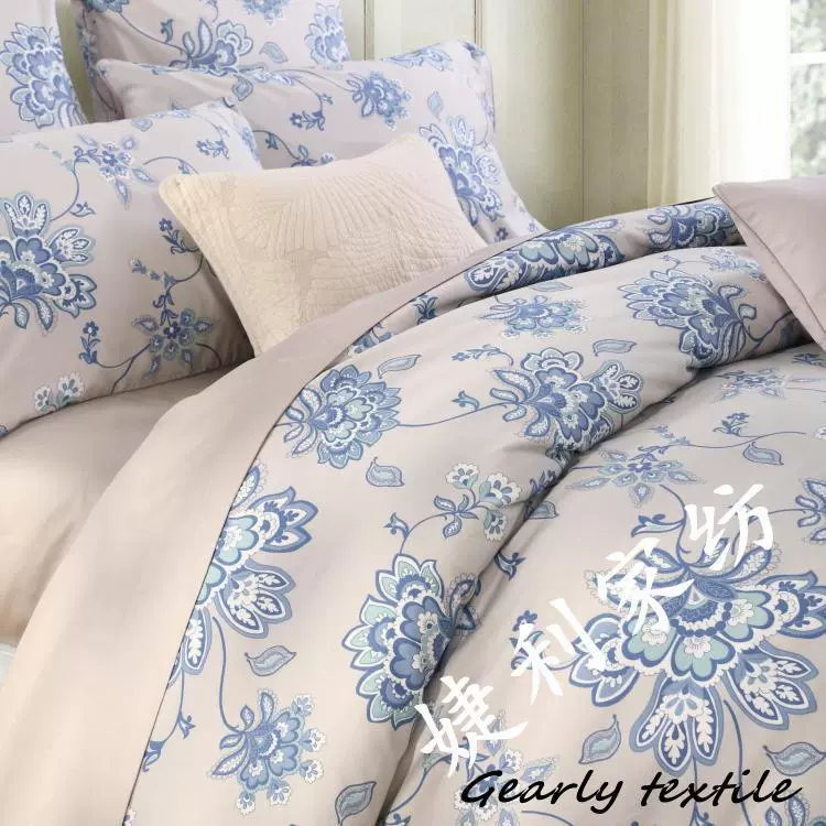 杰克蓝  新品60支纯棉贡缎家纺四件套厂家批发供应亚马逊速卖通