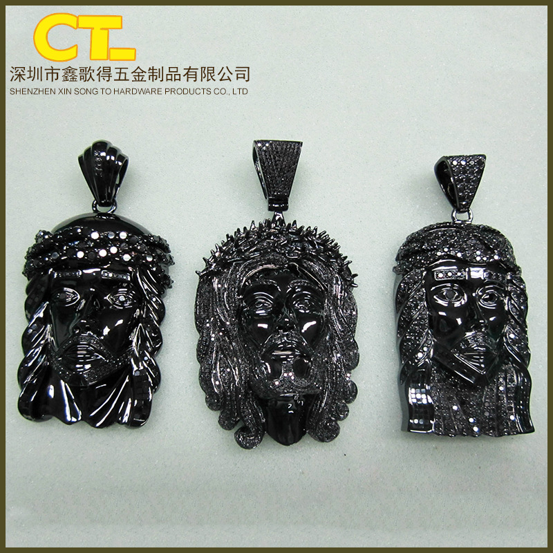 PVD真空电镀厂提供  深圳个性吊坠首饰电镀 黑电镀素材批发加工