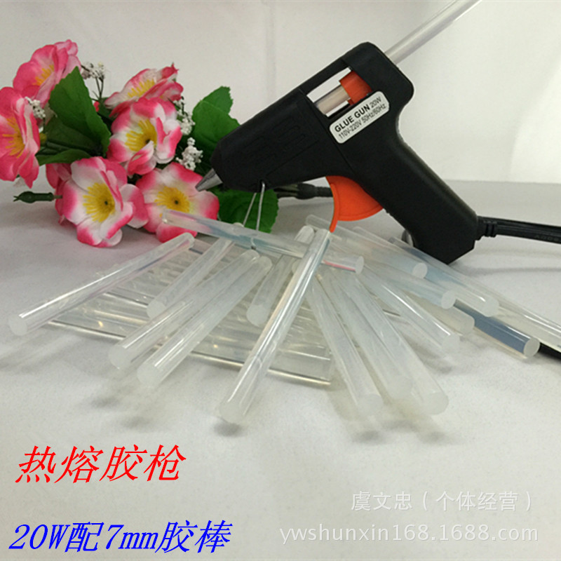 热销DIY热熔胶棒7*100mm环保高黏度透明热熔胶条热溶胶棒批发详情3