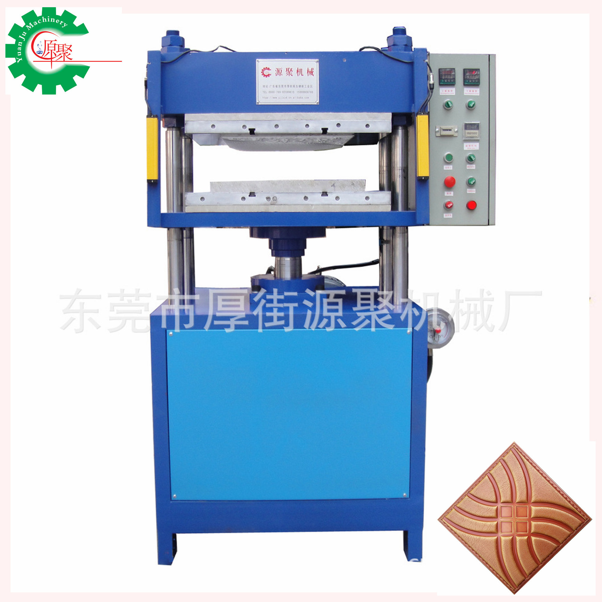 供应皮雕软包设备精细压花PU皮革皮雕双工位增压式皮雕软包设备